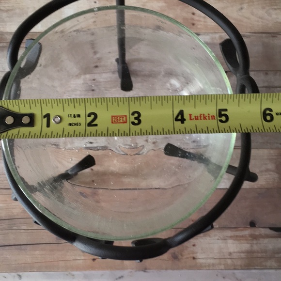 Southern Living metal handcrafted and glass candle holder - Picture 3 of 8